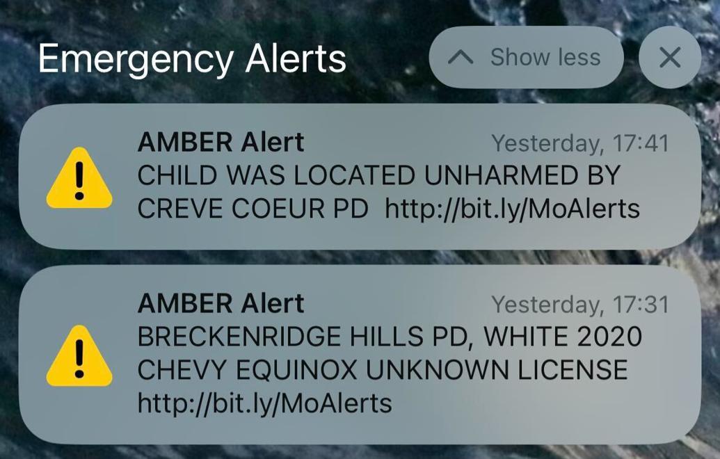 Missouri sent an AMBER alert. Many people couldn’t learn details due to