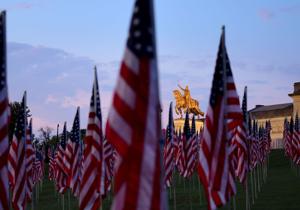 Flags of Valor memorial on Art Hill marks 25th anniversary of September 11 terrorist attacks