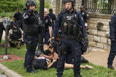 Eight protesters arrested in Jefferson City