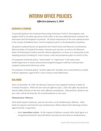 Read Wesley Bell's new policies, issued Jan. 2, 2019