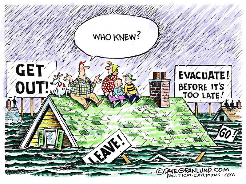Flipboard: Editorial cartoonists stand in defiance of Hurricane Florence