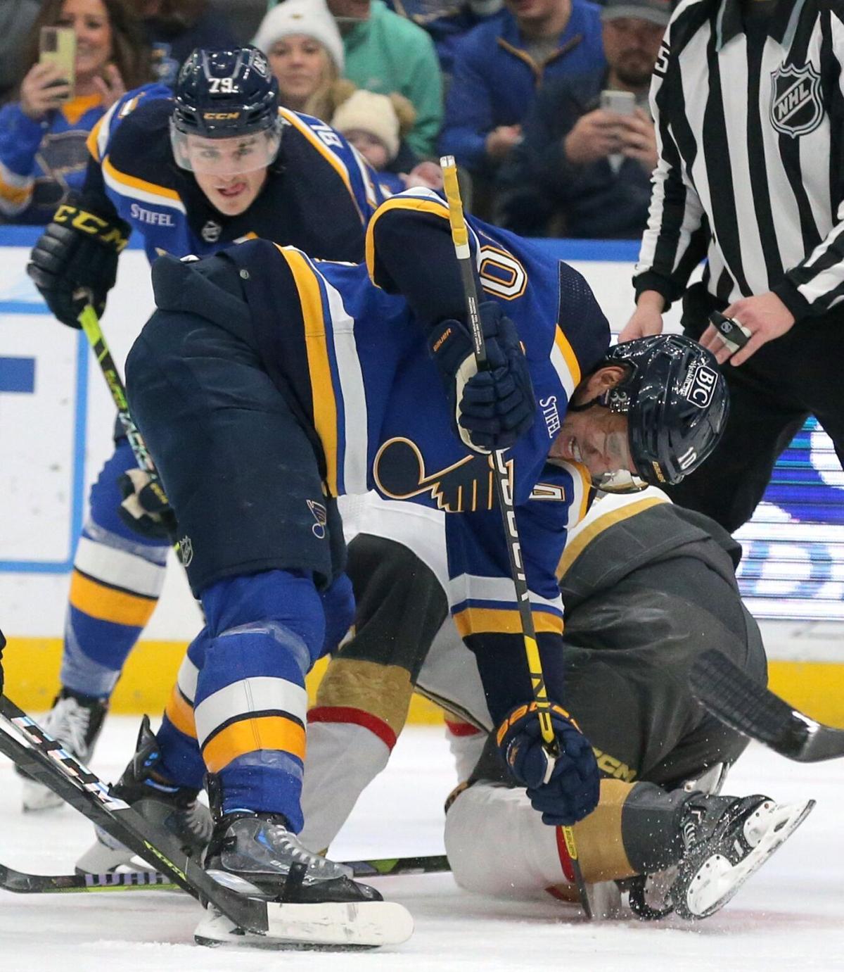 Kyrou reaches 30-goal mark but Blues fall to Golden Knights, 5-3