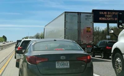 Eclipse traffic Interstate 55