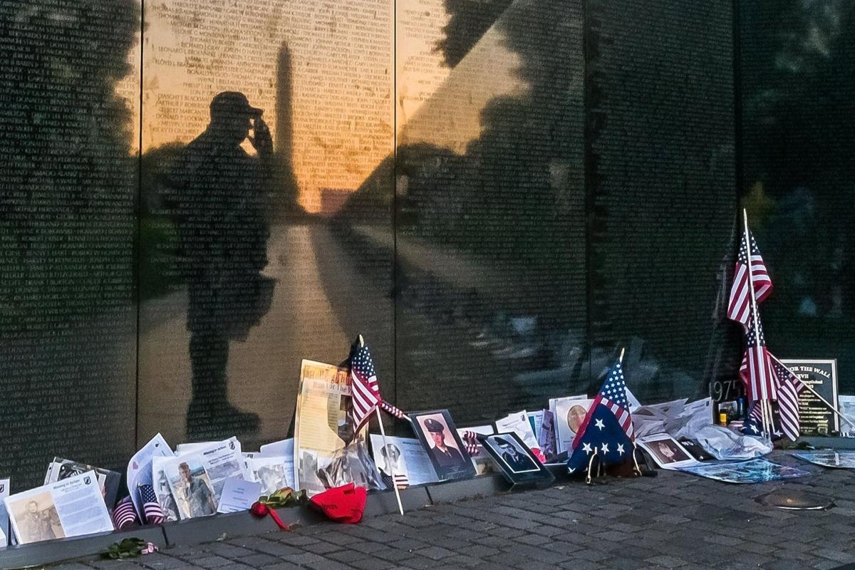 Memorial Day remembrance at the Vietnam War Memorial