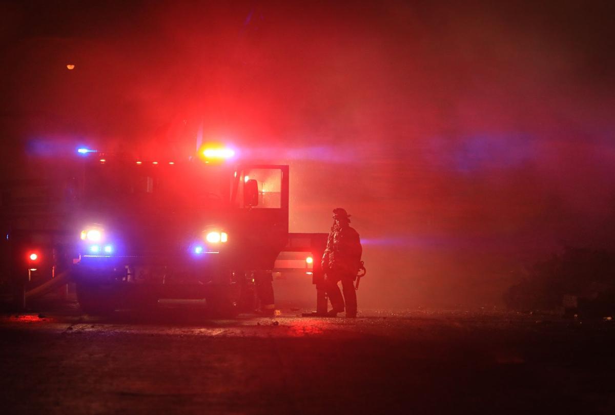 Five alarm warehouse fire in St. Louis