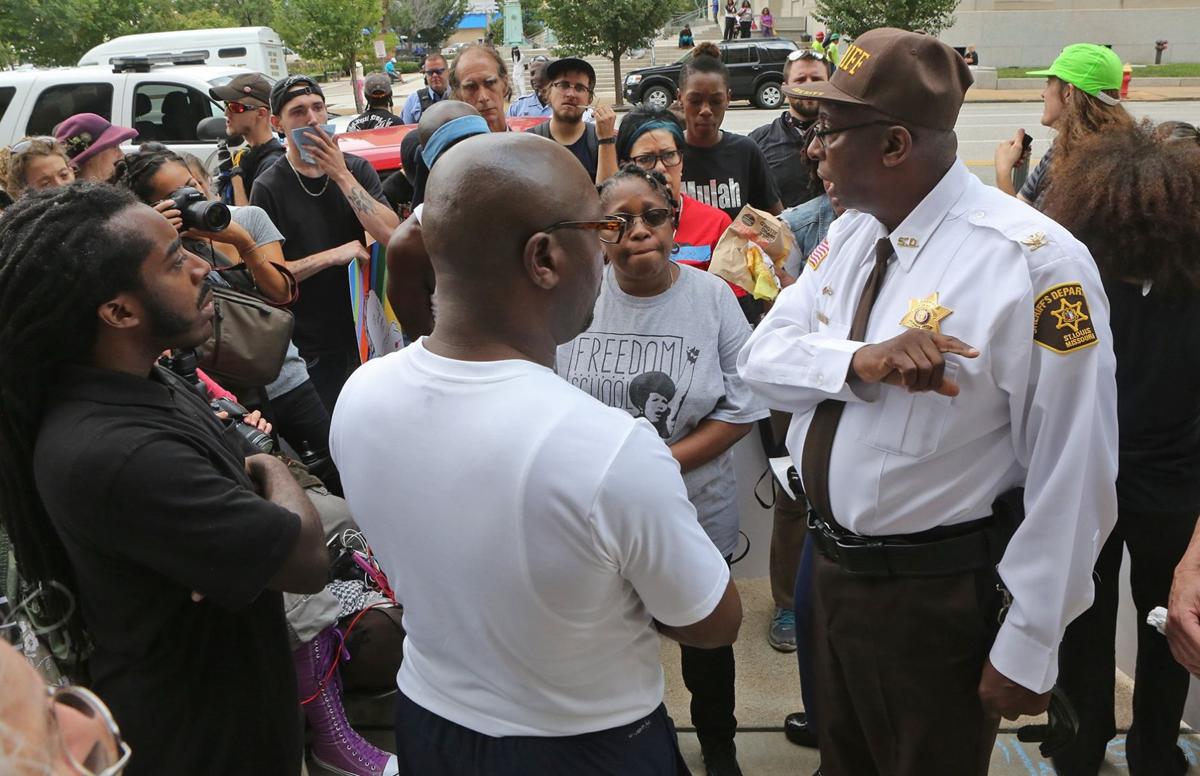 Protest Over Police Shootings in Downtown St. Louis