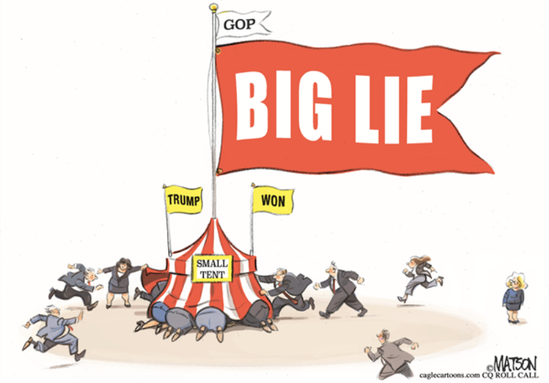 In the cartoons: The Big Lie; Cyber attacks; Giuliani In the cartoons: The Big Lie; Cyber attacks; Giuliani
