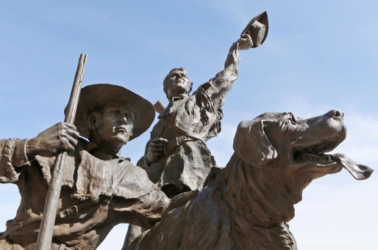 Lewis and Clark on the St. Louis riverfront