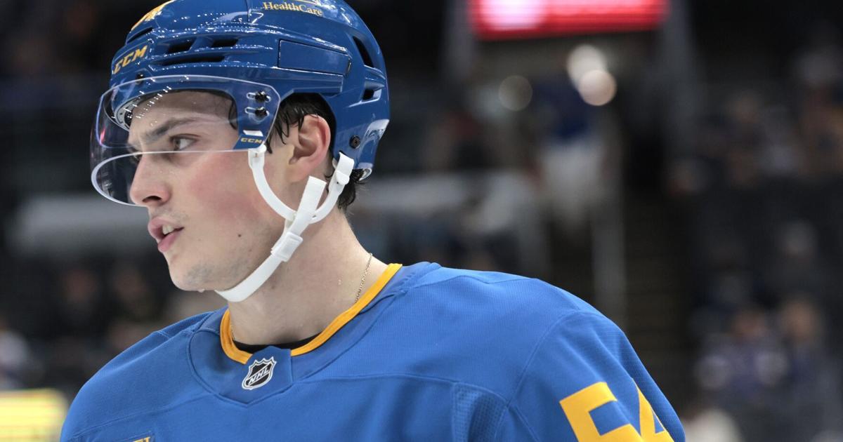 Blues close in on opening night roster with moves on Sunday