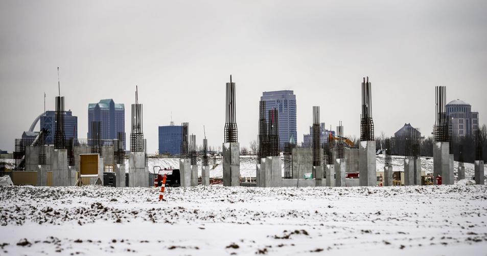 Pillars going up at NGA site