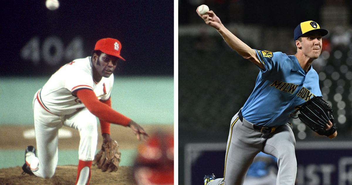 Jacob Misiorowski von den Brewers gegen die Cardinals im ...