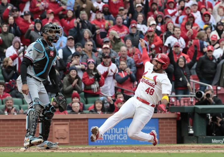 St. Louis Cardinals face Miami Marlins in home opener