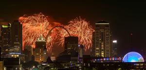 Fireworks over St. Louis