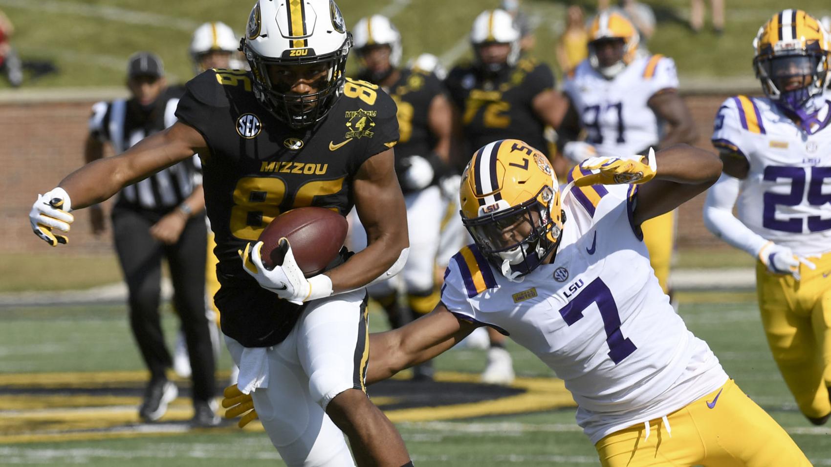 Bring in the backups: Receivers rise to the occasion in Mizzou's upset of LSU