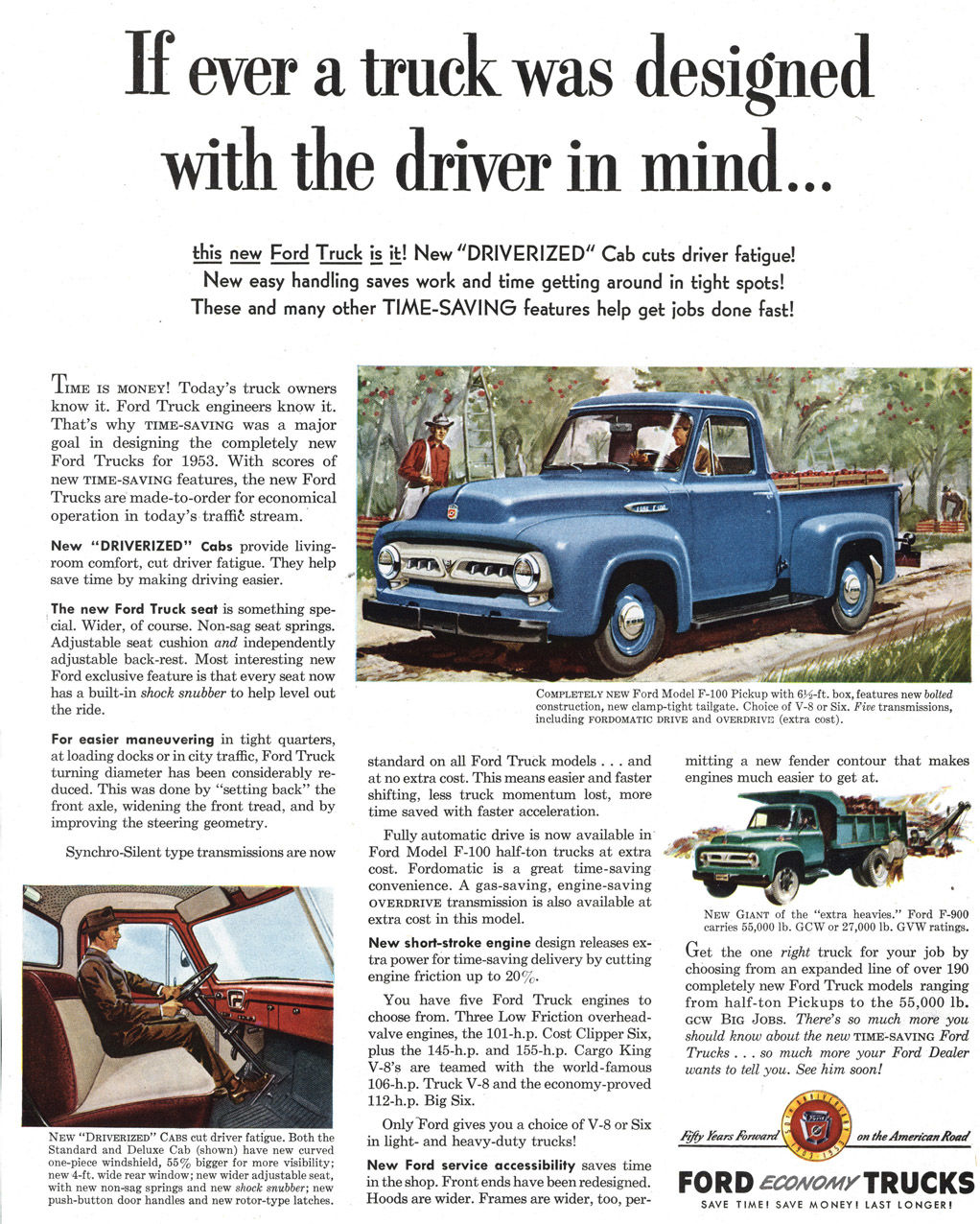 ford 2 door pickup truck on Pages From The 1955 Ford Truck Sales Brochure Stltoday Com