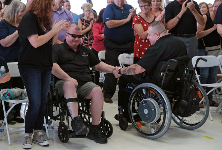 Injured officers Mathew Crosby and Ryan O'Connor to receive specially adapted homes