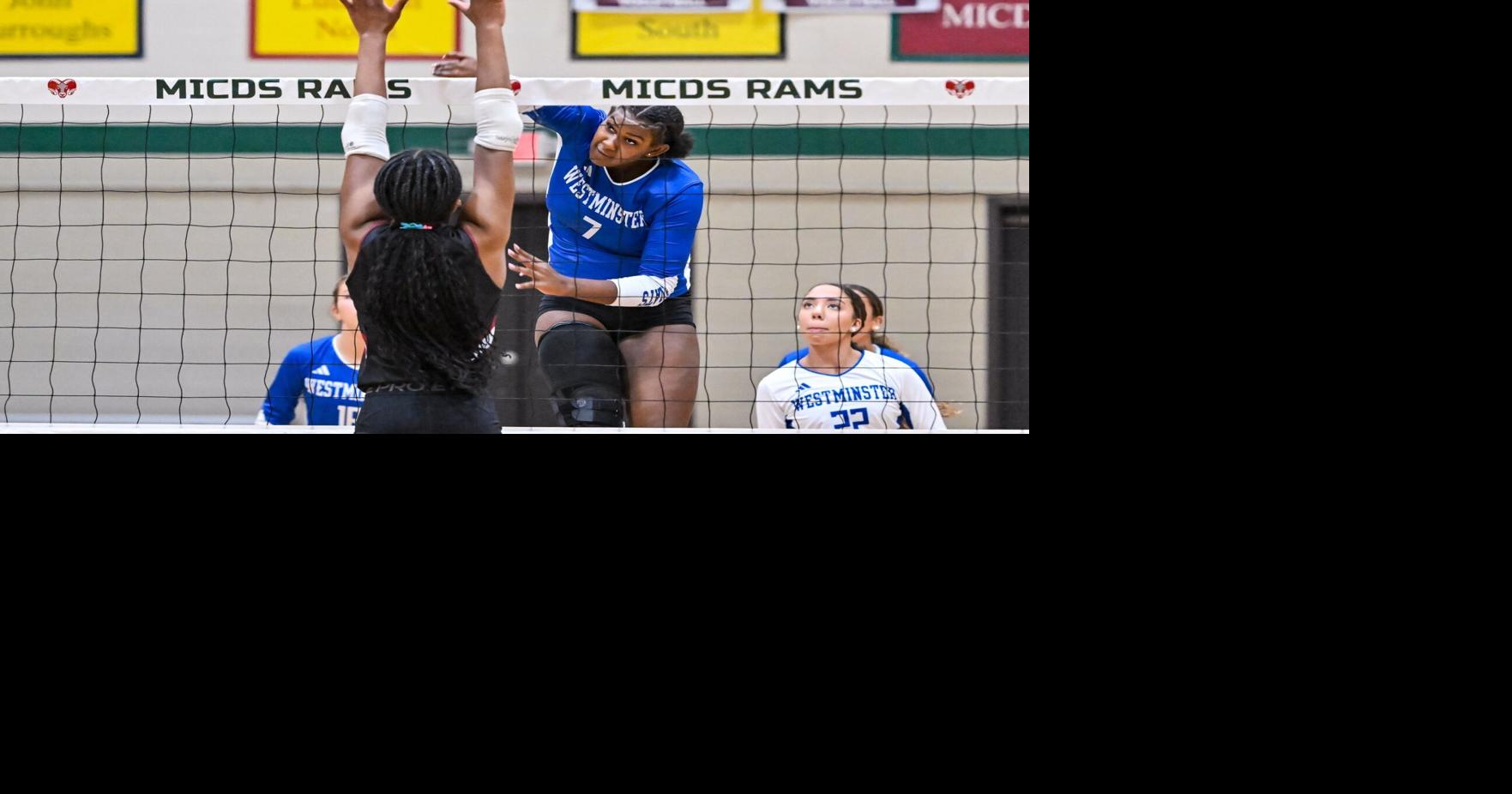 Lyric Hughes delivers milestone kill on match point to clinch Westminster's sweep of MICDS Joe Harris | Special to the Post-Dispatch