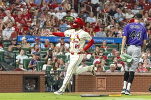 Cardinals take on Rockies at Busch Stadium