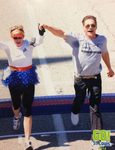 Gary Baranyai runs marathon with daughter