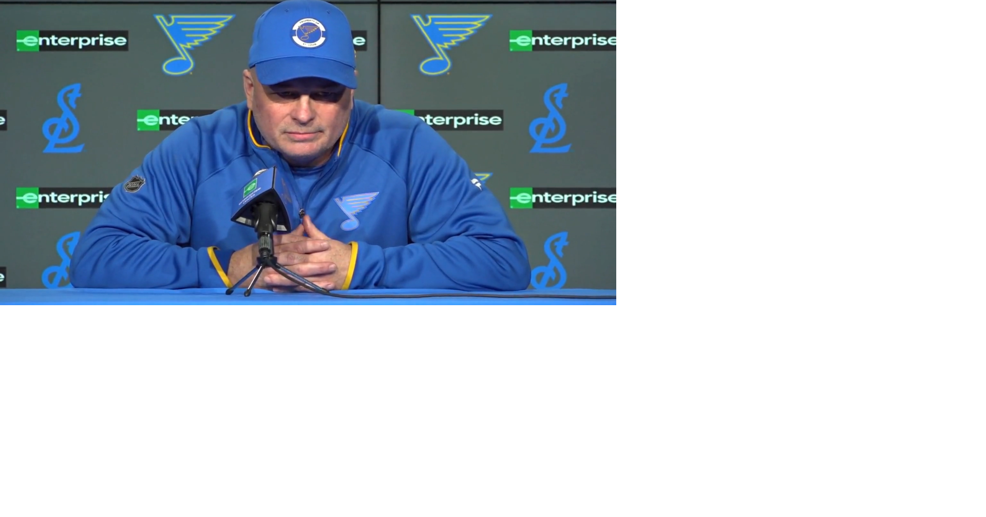 Blues' goalie tandem is 'what makes us special,' Jim Montgomery says