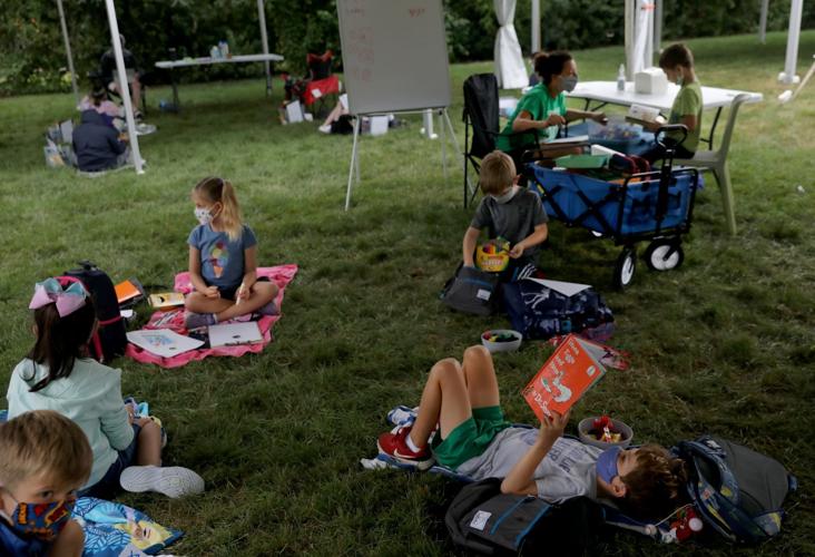 Forsyth School creates outdoor classrooms during coronavirus pandemic