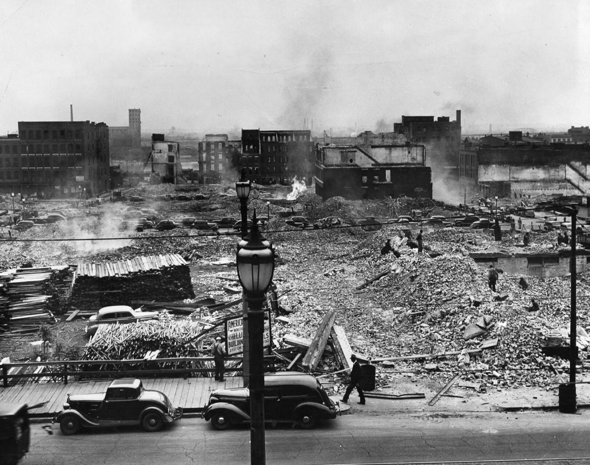 Look Back: Riverfront demolition for Jefferson National Expansion Memorial