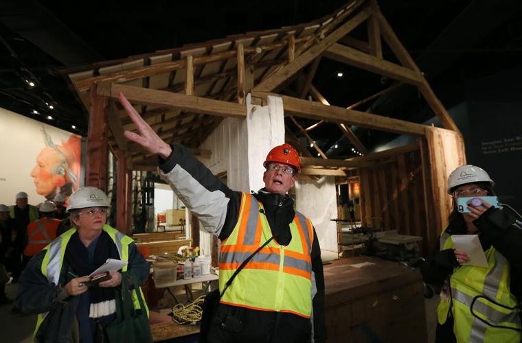 Tour of construction at  Arch Museum