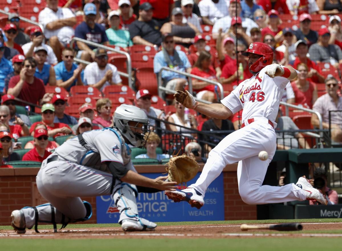 Gorman's 4 RBIs lift Cardinals over Marlins 6-4 for 2nd series