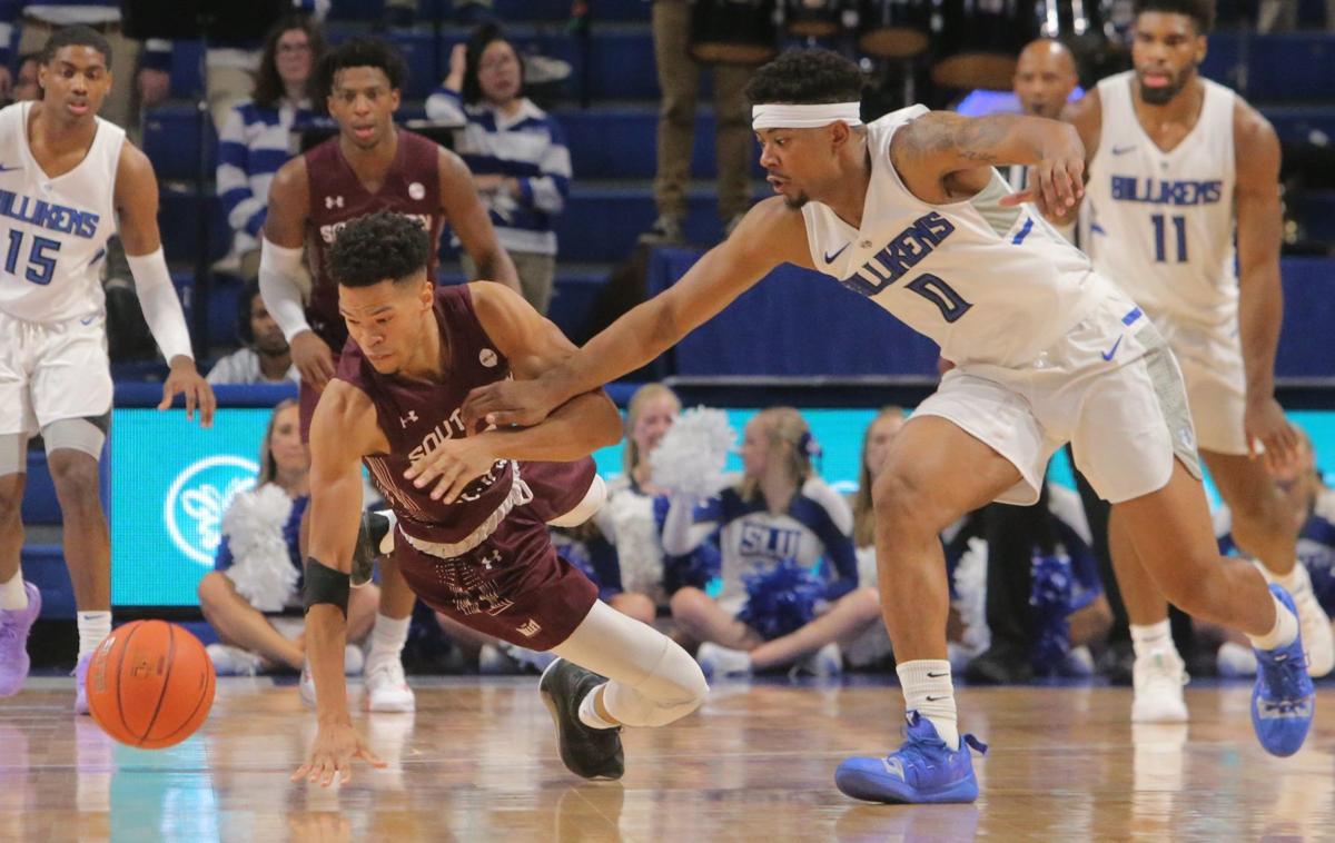 The Billikens and Salukis battle at Chaifetz Arena