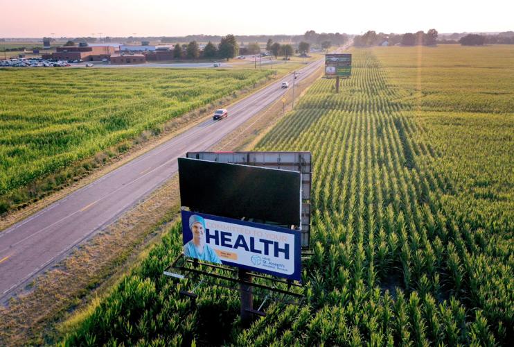 Proud Boys billboard in Breese, Illinois