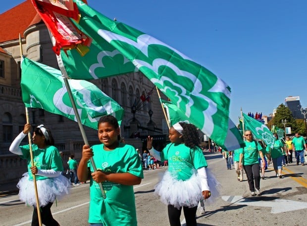 Girl Scouts Have A Big Day 100th Anniversary Celebration Downtown 1509