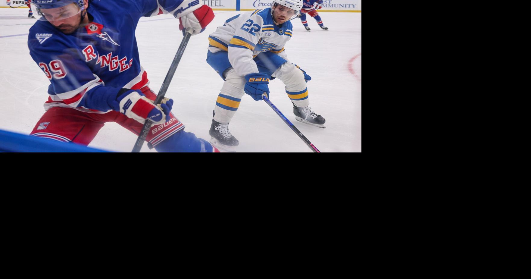 Blues await diagnosis for forward Pius Suter, who misses practice Sunday