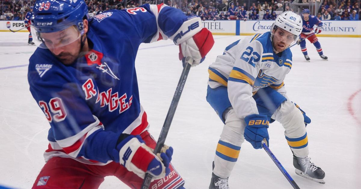 Blues await diagnosis for forward Pius Suter, who misses practice Sunday