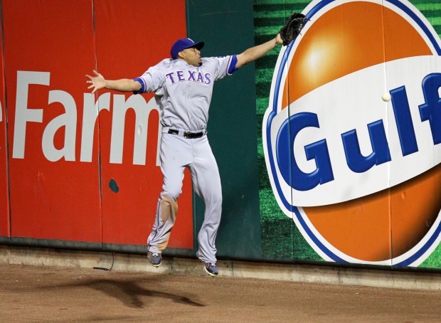 Nelson Cruz Texas Rangers 2011 World Series Jersey