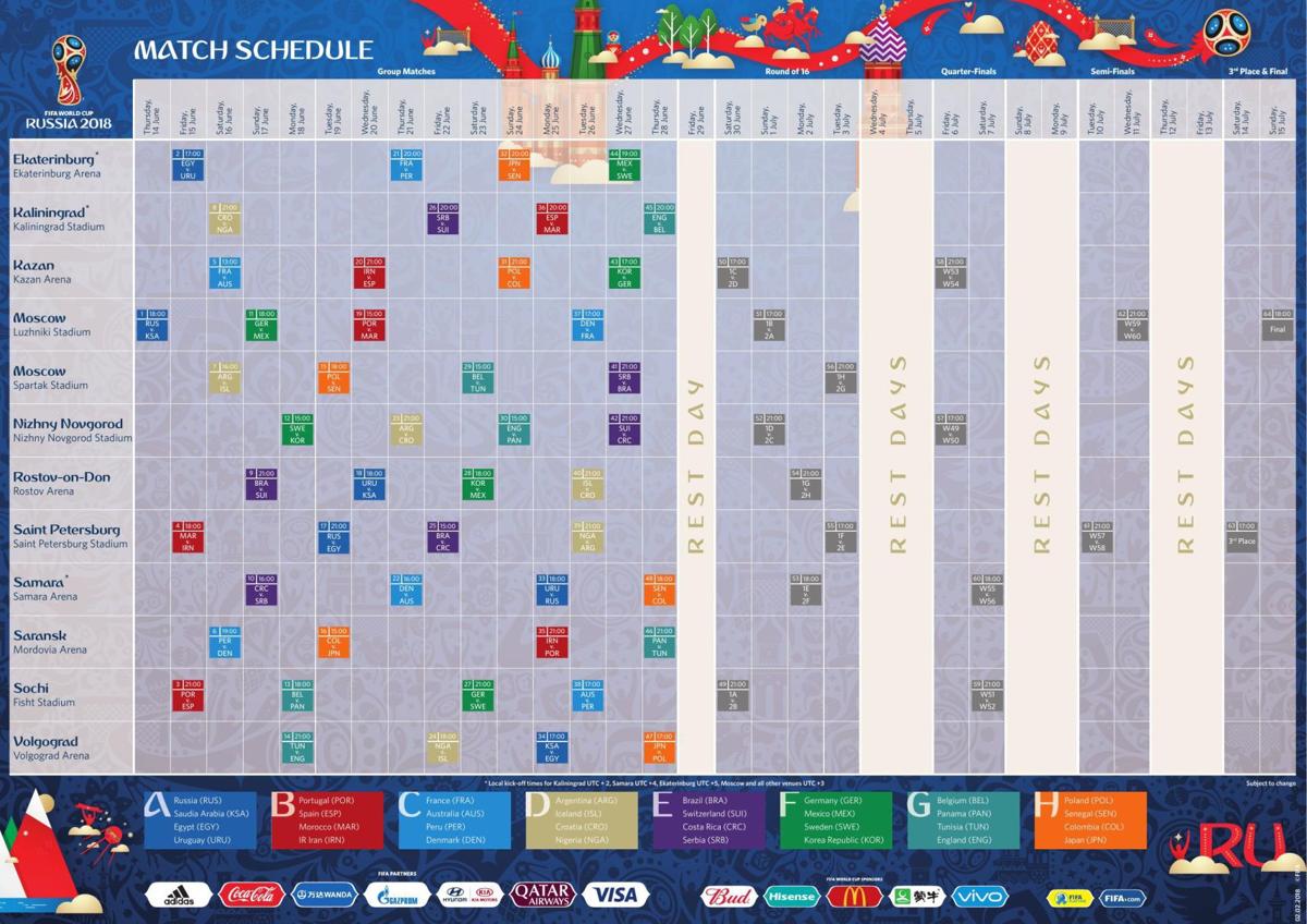 World Cup Schedule Valentine