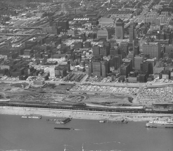 Downtown from the air, 1962
