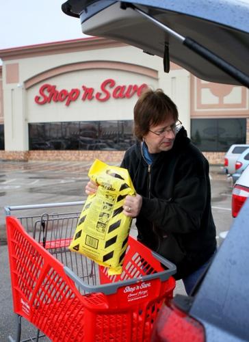 Stocking up on salt, food