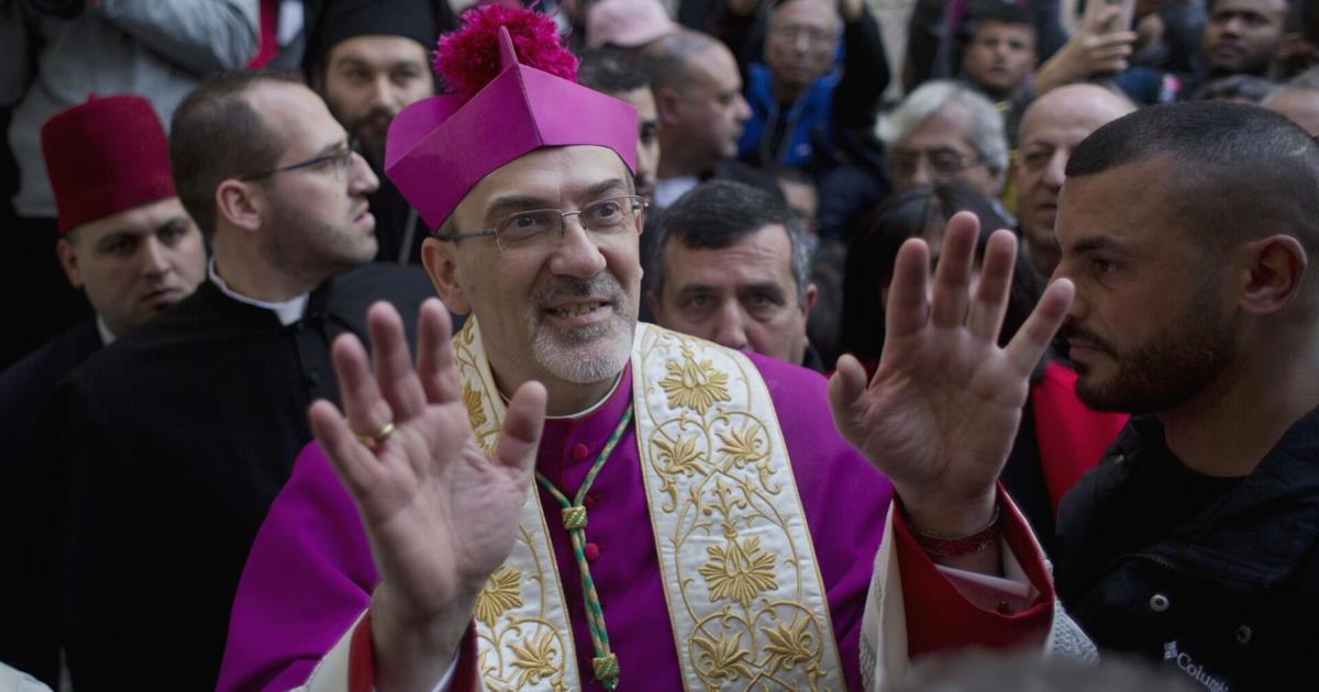 Christian patriarchs make rare visit to Gaza after deadly Israeli strike on Catholic church