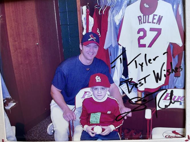 Scott Rolen's Baseball Hall of Fame plaque visiting Busch