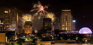 Fireworks over St. Louis
