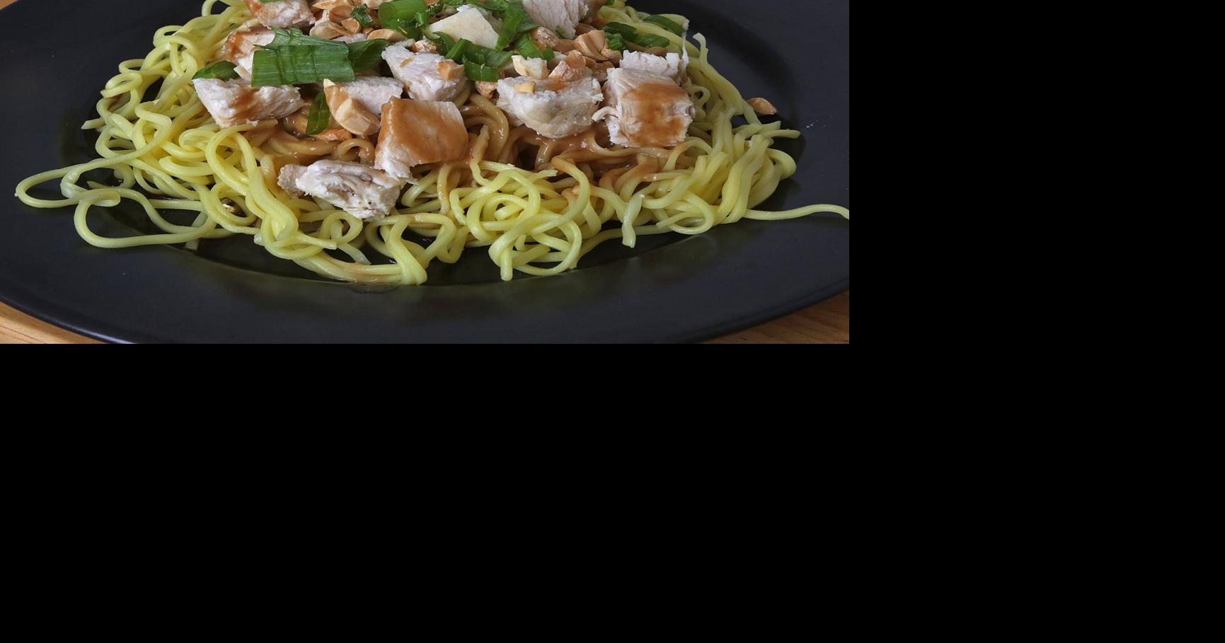 Cold Noodles with Chicken and Peanuts