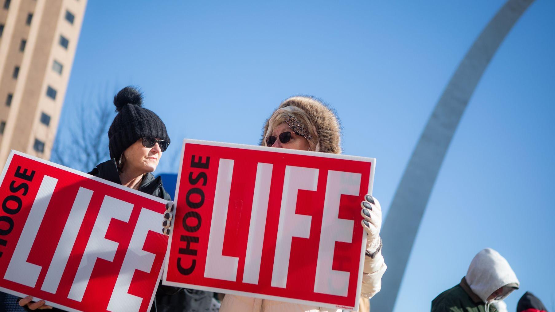 Photos: Anti-abortion activists rally at Old Courthouse