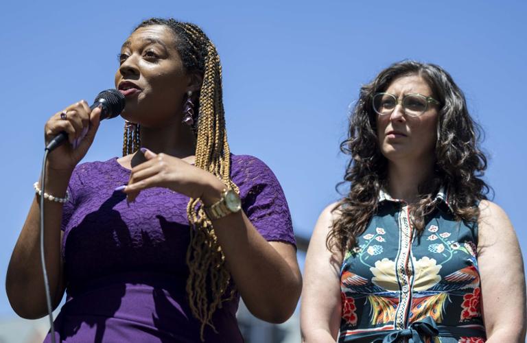 Press conference after Palestine protest arrests at Washington University