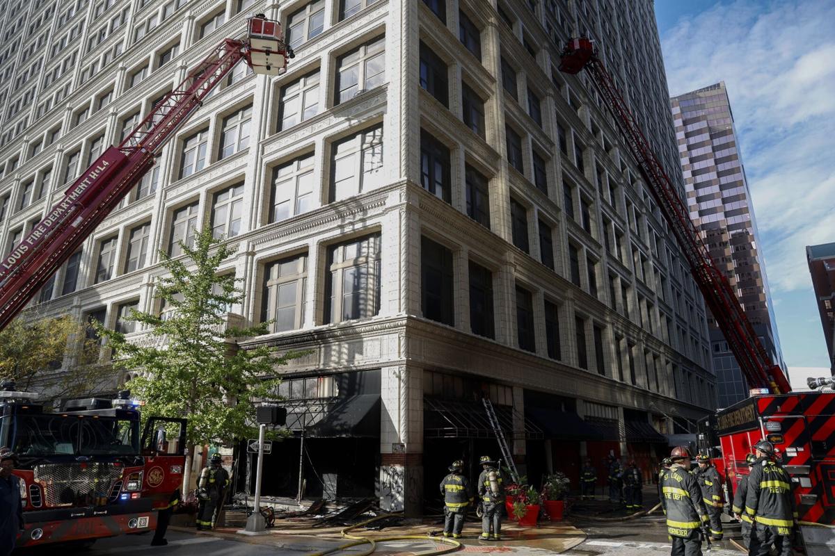 Firefighters battle two-alarm fire in downtown St. Louis