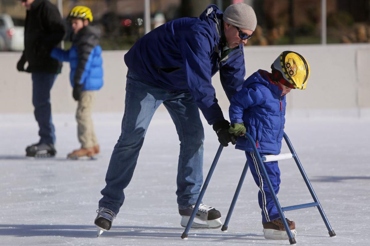 Skaters hit the ice at Shaw Park Ice Rink Multimedia