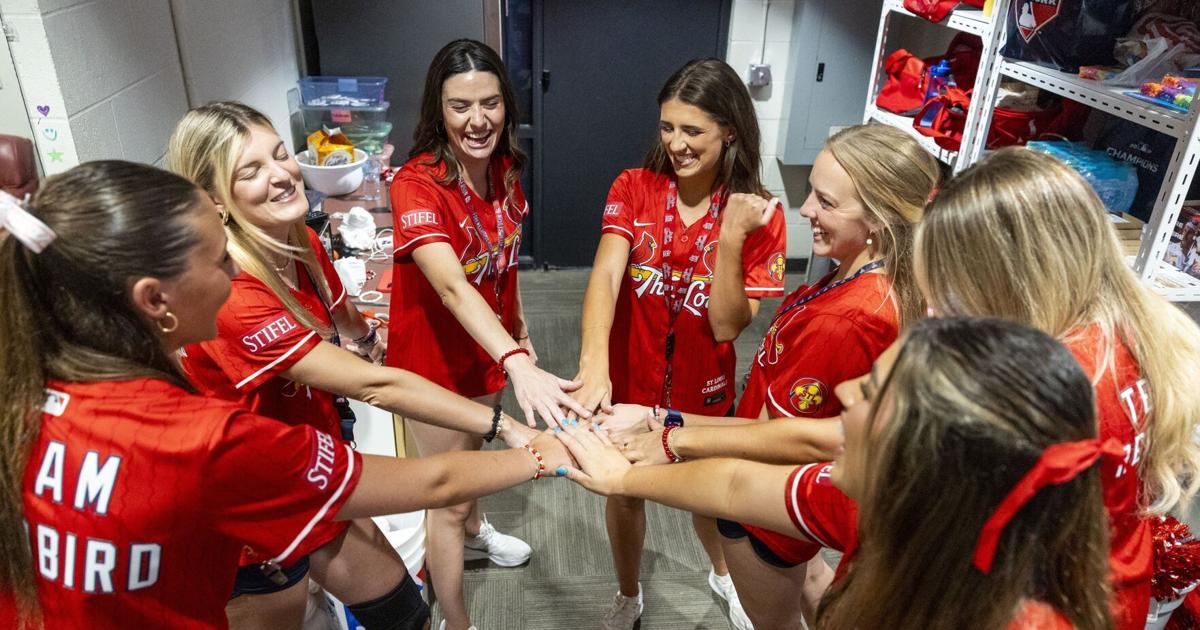 Image for article Its hard work, but Team Fredbird always smiles! smiles! smiles!