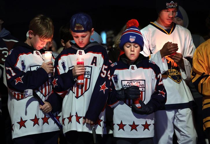 Hockey community gathers to support player shot over weekend