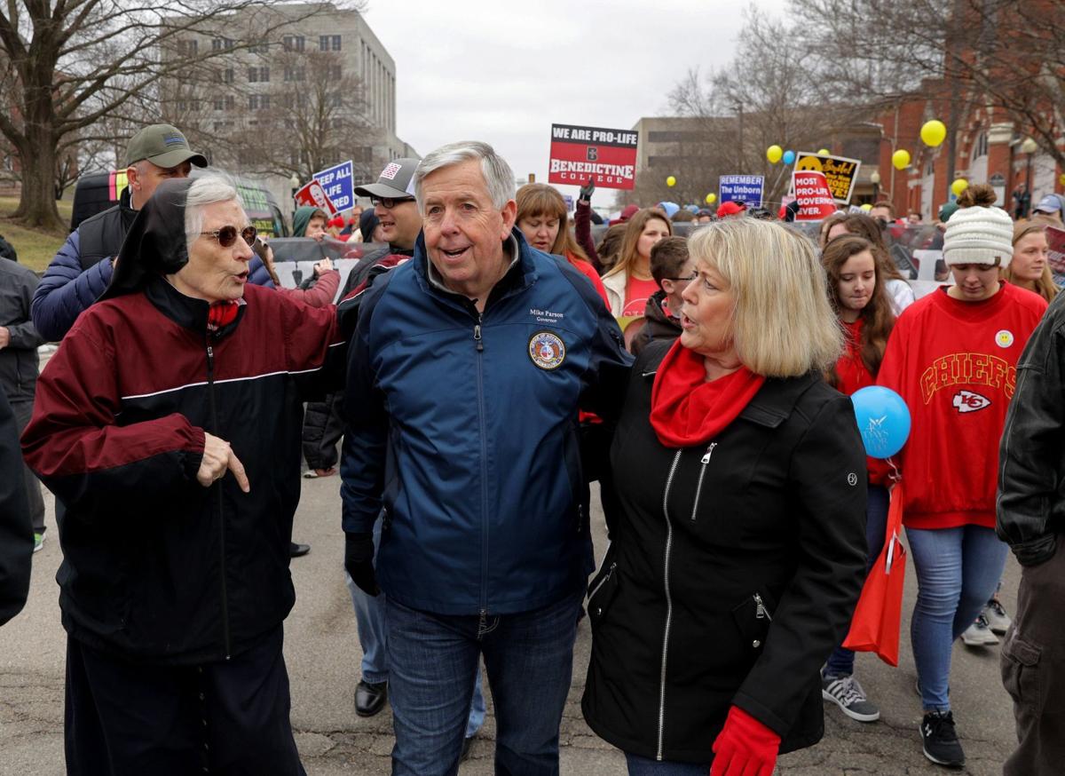 Parson speaks at Midwest March for Life