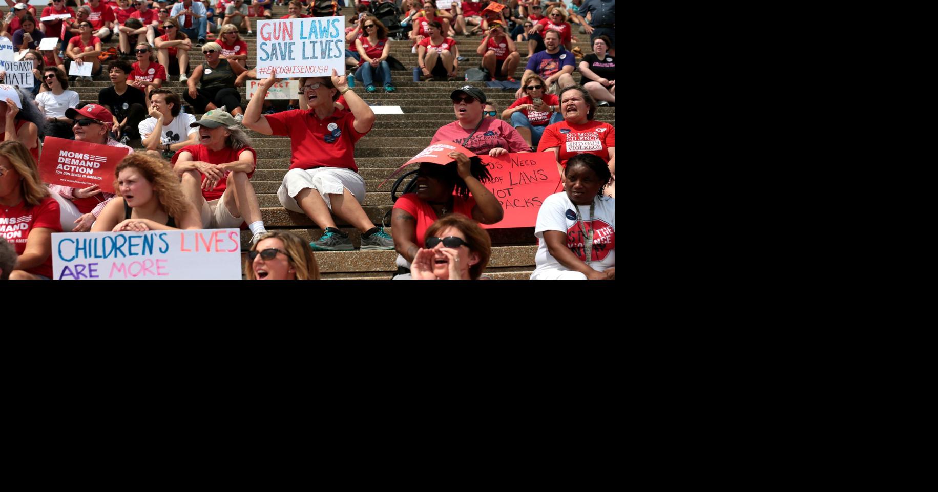 'Moms' rally at Arch pushes for gun reform in wake of shootings
