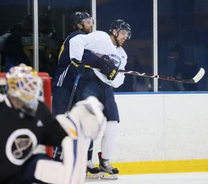 Camp update: Sanford will be out two weeks; Blues scrimmage on Sunday